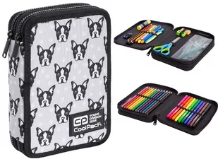 CoolPack Piórnik Podwójny Z Wyposażeneim Jumper Xl French Bulldogs - Piórniki - miniaturka - grafika 1