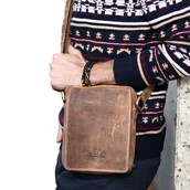 Torby męskie - Saszetka męska z naturalnej skóry Wild 250586-MH - miniaturka - grafika 1