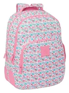 Plecaki - Safta MOOS KWIATY - Podwójny plecak z możliwością dostosowania do wózka, tkanina nadająca się do recyklingu, idealny dla dzieci w różnym wieku, wygodny i wszechstronny, jakość i wytrzymałość, 32 x 15 - miniaturka - grafika 1