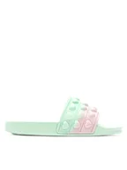 Buty dla dziewczynek - Nelli Blu Klapki P2047031K Zielony - miniaturka - grafika 1