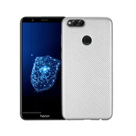 Etui i futerały do telefonów - Etui Carbon Fiber Huawei Honor 7X srebrn y/silver - miniaturka - grafika 1