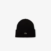 Czapki męskie - Lacoste unisex wełniana czapka typu beanie - miniaturka - grafika 1