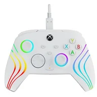 Kontrolery gier na PC - PDP XS Pad przewodowy Afterglow WAVE - biały - miniaturka - grafika 1