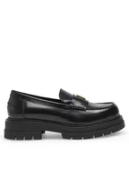 Półbuty damskie - Badura Loafersy PAOLA-112890 Czarny - miniaturka - grafika 1