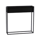 Kwietniki - Kwietnik Metalowy Stojak CUBO 80x80cm czarny skrzynka loft 05-04 - miniaturka - grafika 1