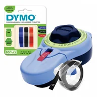 Drukarki kart i etykiet - Wytłaczarka taśm DYMO Junior S0717900 / do 9 mm / z 4 szt. taśm 3D w zestawie - miniaturka - grafika 1