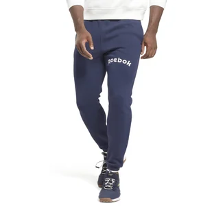 Męskie Spodnie REEBOK RI ARCH LOGO JOGGER HS9436 – Granatowy - Spodnie męskie - miniaturka - grafika 1