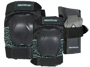 Powerslide standardowe ochraniacze na Women ochraniacze Tri-Pack-częściowy zestaw, czarny, l - Ochraniacze do sportów walki - miniaturka - grafika 1