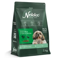 Sucha karma dla psów - NEKKO GF Adult Małe Rasy Indyk Królik Sucha Karma Dla Psa 2kg - miniaturka - grafika 1