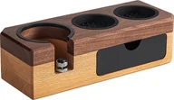 Akcesoria i części do ekspresów do kawy - INF Solid Wood Coffee Tamper Station z szufladą brązowy - miniaturka - grafika 1