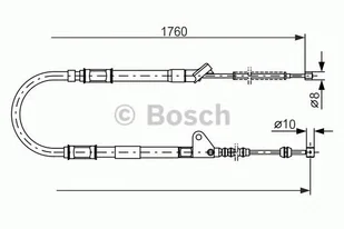Bosch Linka hamulca BOSCH 1987477541 1987477541 - Linki hamulca postojowego - miniaturka - grafika 1