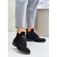 Botki damskie - Botki S.Barski HY42-715 Black czarne - miniaturka - grafika 1