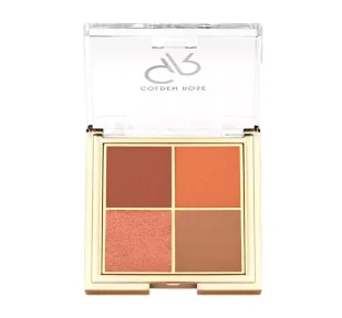 Golden Rose - Quattro Eyeshadow Palette - Paleta 4 cieni do oczu - 4x2,2 g - 05 RED BRICK - Cienie do powiek - miniaturka - grafika 1
