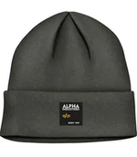 Czapki damskie - Czapka zimowa ALPHA INDUSTRIES LABEL army green 118934 369 - miniaturka - grafika 1