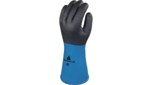 Delta Plus Rękawica z Pvc/nitrylową na wkładzie z Akrylu - Strona Chwytna Powlekana Pvc/Nitrylem - 30 Cm kolor niebieski 10 VV837BL10 VV837BL10 - Rękawice robocze - miniaturka - grafika 1