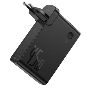 Baseus GaN ładowarka sieciowa PPS 45W power bank USB / USB Typ C Quick Charge 3.0 Power Delivery (azotek galu) + kabel USB Typ C 1 m czarny (PPNLD-C01) - Ładowarki do telefonów - miniaturka - grafika 4