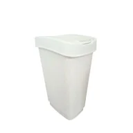 Kosze na śmieci - Kosz uchylny Domino 25 l biały - miniaturka - grafika 1