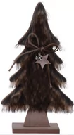Ozdoby bożonarodzeniowe - Koopman Dekoracja bożonarodzeniowa Hairy tree, jasnobrązowa, 28 cm - miniaturka - grafika 1