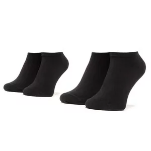 Tommy Hilfiger Zestaw 2 par niskich skarpet unisex 301390 Black 201 - Skarpetki damskie - miniaturka - grafika 1
