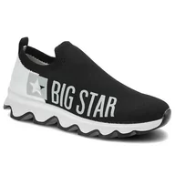 Sneakersy damskie - Big Star, Sneakersy, JJ274A143 Biały/Czarny, rozmiar 38 - miniaturka - grafika 1