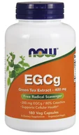 Suplementy naturalne - NOW Foods - EGCg, Wyciąg z Zielonej Herbaty, 400mg, 180 vkaps - miniaturka - grafika 1