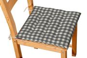 Meble modułowe i akcesoria - Dekoria Siedzisko Karol na krzesło szaro biała kratka 1,5x1,5cm) 40 × 40 × 3,5 cm Quadro 200-136-11 - miniaturka - grafika 1