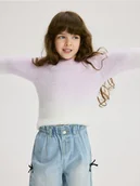 Bluzy dla dziewczynek - Reserved - Sweter ombre - fioletowy - miniaturka - grafika 1