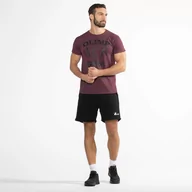 Koszulki sportowe męskie - MEN T-SHIRT OLIMP GYM BURGUNDY XXL - miniaturka - grafika 1