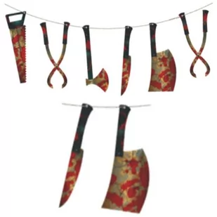 Arpex Girlanda "Krwawe Narzędzia", 100 cm HA0315 - Gadżety dla niej i dla niego - miniaturka - grafika 1
