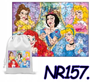 PUZZLE 24 EL.UKŁADANKA PREZENT KSIĘŻNICZKI BAJKI + WORECZEK Z NADRUKIEM - Puzzle - miniaturka - grafika 1