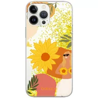 Etui i futerały do telefonów - Etui płynny brokat do Apple IPHONE 12 PRO MAX Babaco: Kwiaty 015 oryginalne i oficjalnie licencjonowane, Złoty - miniaturka - grafika 1
