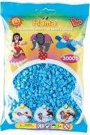 Prace ręczne dla dzieci - Hama 201-46 - niebieski pastelowy - 3000 koralików midi - miniaturka - grafika 1