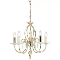 Lampy sufitowe - Elstead Lighting Aegean 5Lt Chandelier Polished Brass AG5 POL BRASS Elstead lampa wisząca stylowa świecznikowa AG5 POL BRASS ) - miniaturka - grafika 1