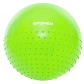 Akcesoria do masażu - Spokey HALF FIT Piłka gimnastyczna z cześcią do masażu 65cm 920939 920939 - miniaturka - grafika 1