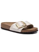 Klapki i japonki damskie - Birkenstock Klapki Madrid Big Buckle 1015279 Beżowy - miniaturka - grafika 1