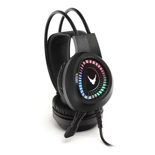VARR GAMING RGB HEADPHONES WITH MIC LITE 3,5MM USB  BLACK [45559] TE - Słuchawki - miniaturka - grafika 3