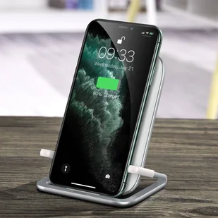 Baseus Rib bezprzewodowa indukcyjna ładowarka Qi 15W z podstawką biały (WXPG-02) hurtel-56471-0 - Ładowarki do telefonów - miniaturka - grafika 28
