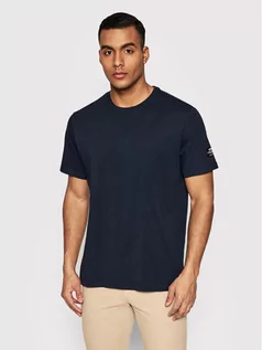Koszulki męskie - Ecoalf T-Shirt Vent GATSVENTA8034MS22 Granatowy Regular Fit - grafika 1