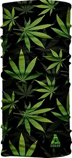 Czapki i chusty sportowe męskie - Eisley Unisex Weed Repreve_20515_11 bandana, czarna, 21 x 50 cm, czarny, 21x50cm - grafika 1