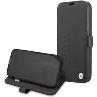 Etui i futerały do telefonów - BMW Etui BMFLBKP13LSLLBK iPhone 13 Pro /13 6,1" czarny/black book Signature BMW000415-0 - miniaturka - grafika 1
