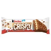 Batoniki - Kinder Crispy Chrupiący wafelek z nadzieniem kakaowym i orzechowym 34 g - miniaturka - grafika 1