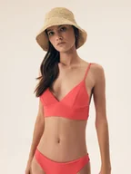 Stroje kąpielowe - Góra bikini Cancun Bloovii koralowy S - miniaturka - grafika 1