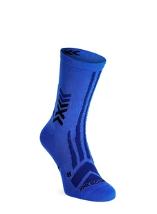 Skarpety turystyczne X-Socks Hike Discover Crew - twyce blue/blue - Skarpetki kolarskie - miniaturka - grafika 1