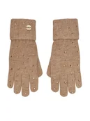 Rękawiczki - Guess Rękawiczki Damskie AW5215 POL02 Beżowy - miniaturka - grafika 1