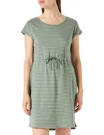 Sukienki - VERO MODA Women's VMAPRIL SS Short Dress NOOS minisukienka, Laurel Wreath/Stripes: Snow-Rebecca, L - miniaturka - grafika 1
