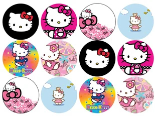Opłatki na muffiny babeczki Hello Kitty - Ciasta i półprodukty do ciast - miniaturka - grafika 1