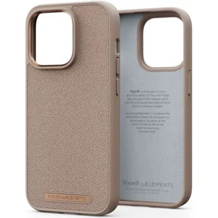 Njord by Elements Etui z tkaniny Just do iPhone 14 Pro różowy piasek - Etui i futerały do telefonów - miniaturka - grafika 1