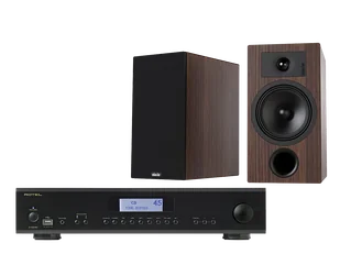 Rotel A12 MkII (czarny) + Tesi 3 (mokka) - Zestawy stereo - miniaturka - grafika 1