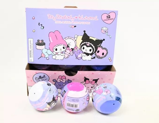 HELLO KITTY kula 75mm Kuromi_Melody 05923 Niespodzianka Kulka losowa