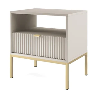 Stolik Nocny Nova S54 Złoty / Kaszmir - Ławy i stoliki kawowe - miniaturka - grafika 1